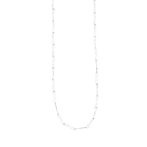 Wafer Chain Necklace in Silver