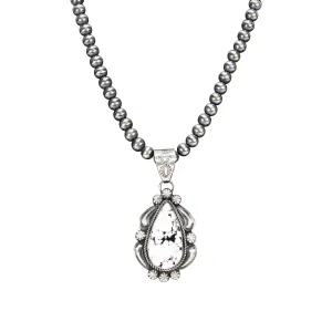 White Buffalo Turquoise Necklace