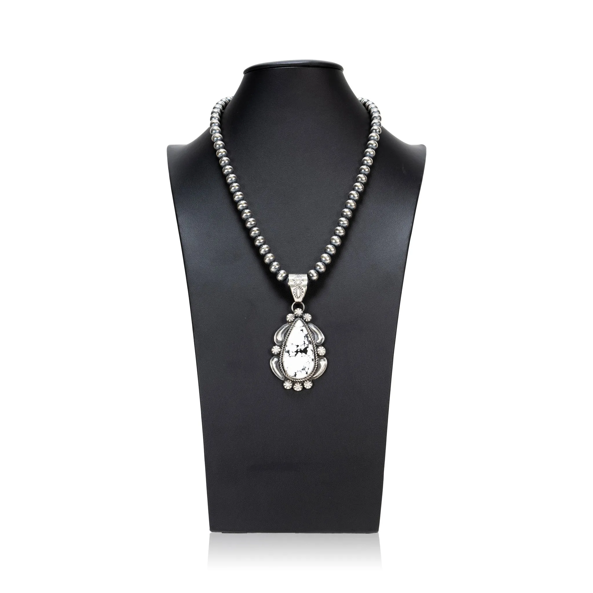 White Buffalo Turquoise Necklace