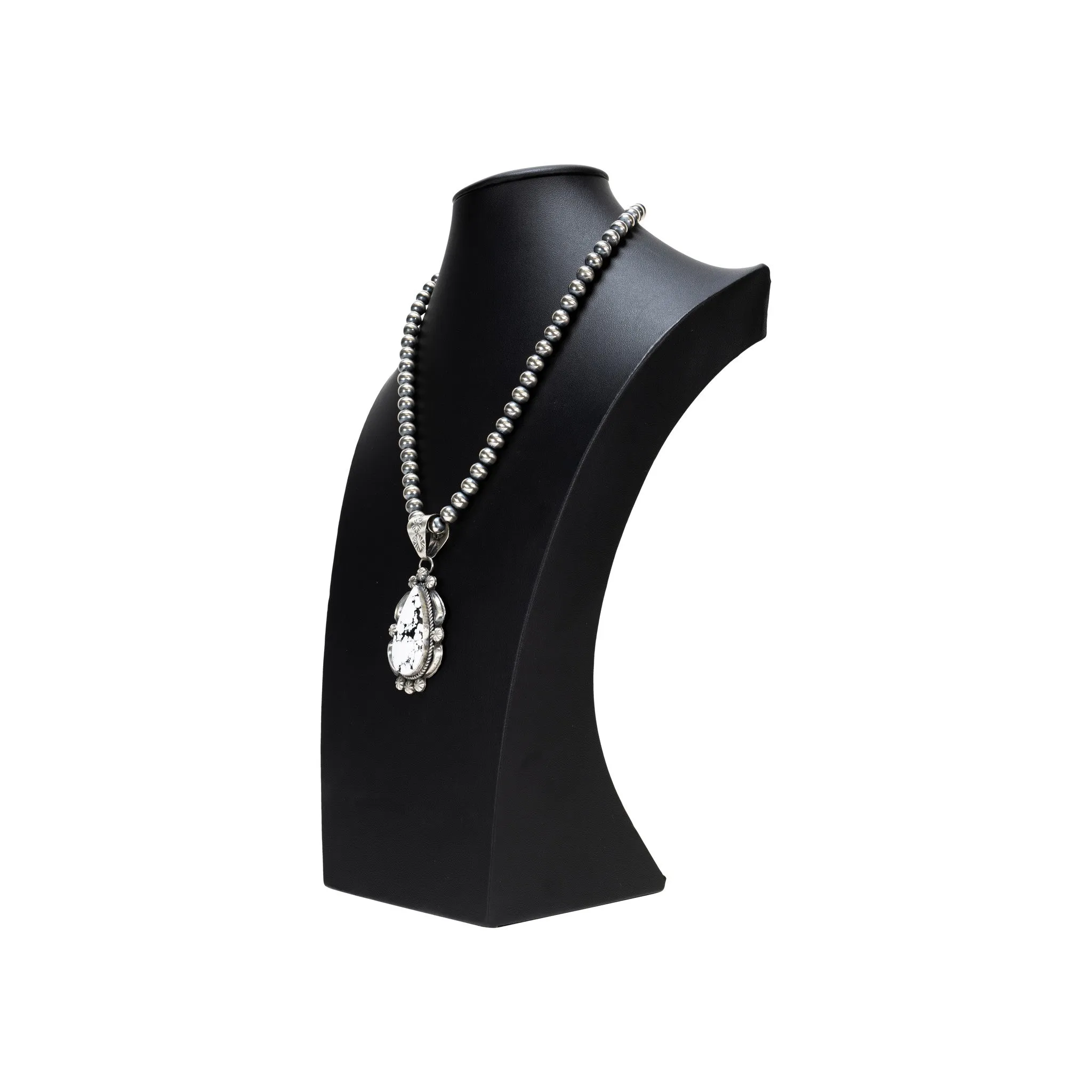 White Buffalo Turquoise Necklace