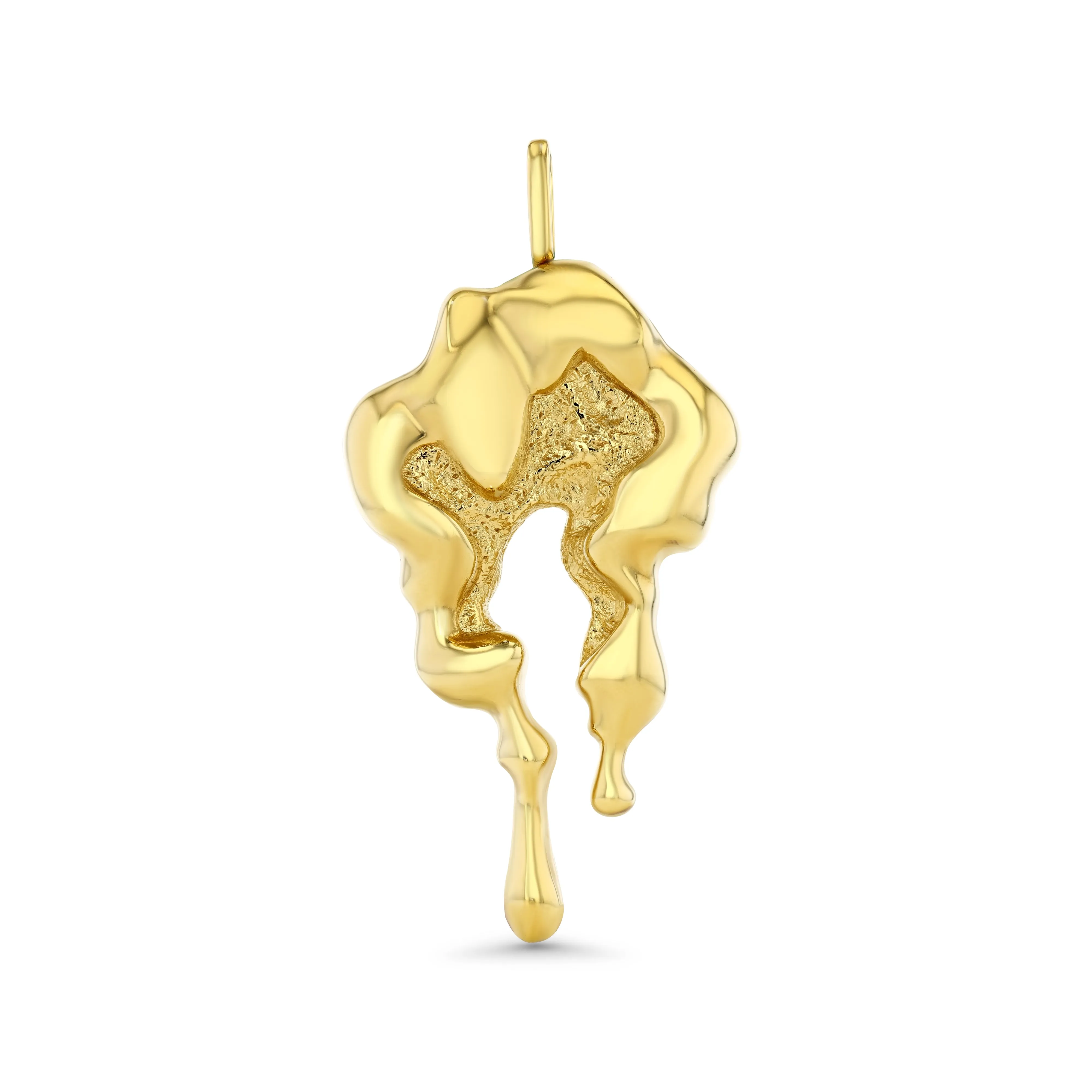 Willow Tide Necklace/Brooch in Gold Vermeil