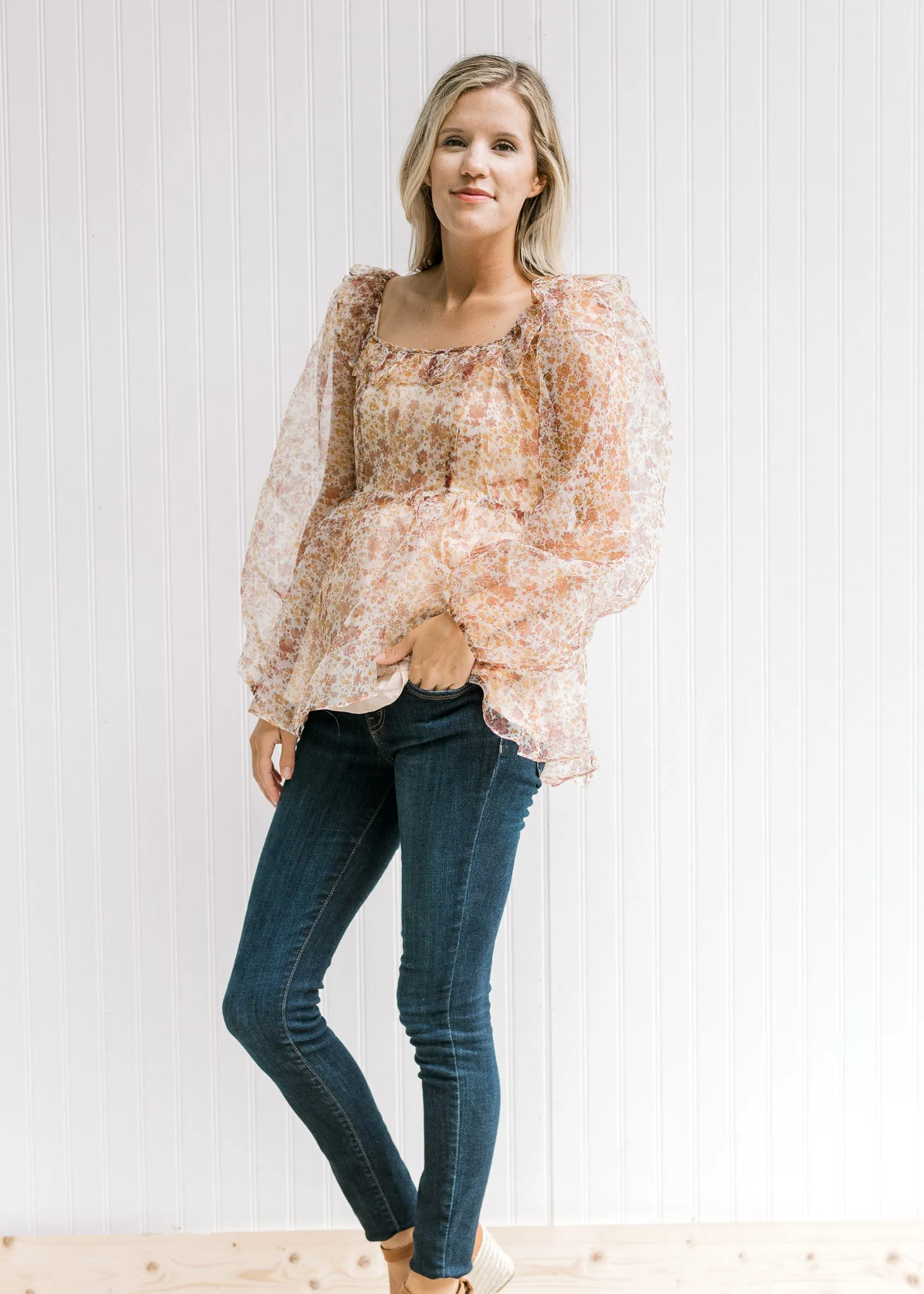 X Romantic Rust Top
