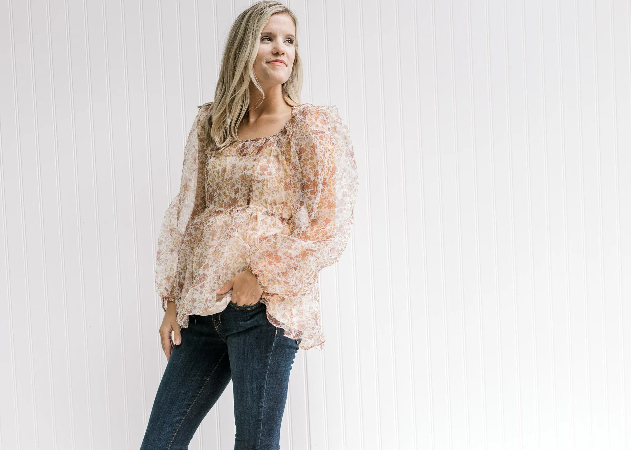 X Romantic Rust Top