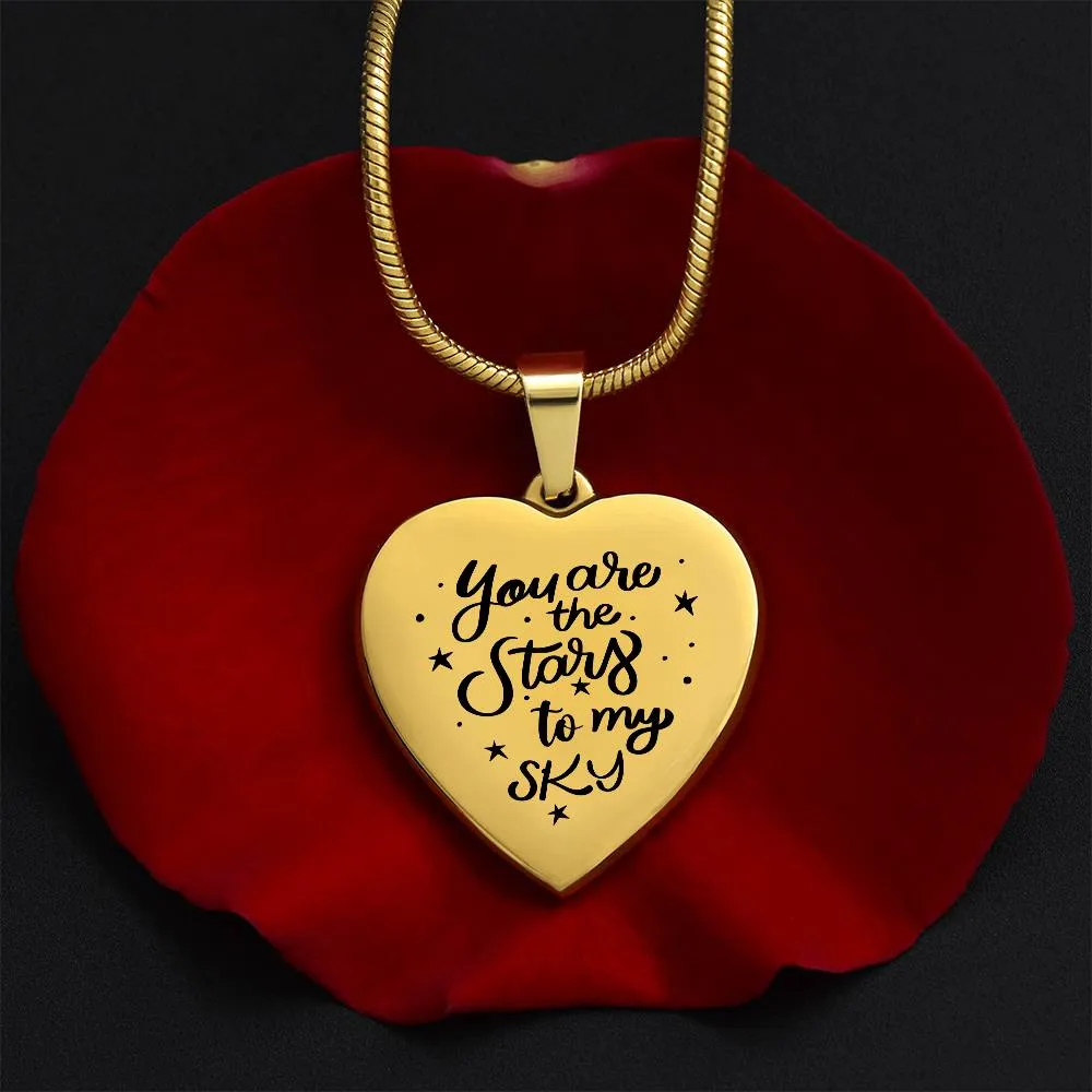 You Are the Stars to my Sky Necklace - Personalize with your very own message!
