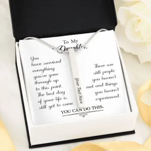 You can do this-Vertical Stick Necklace for Daughter