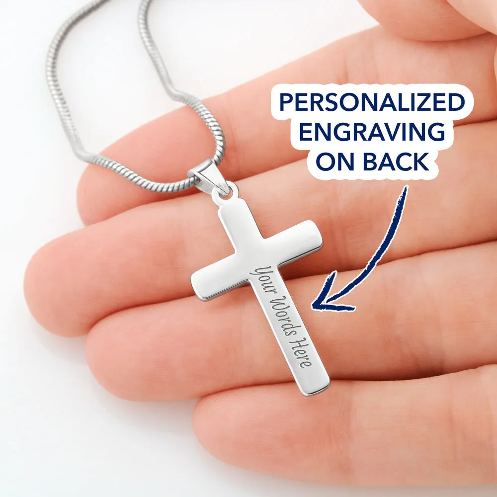 You're the Pot of Gold at the end of my rainbow-Cross Necklace