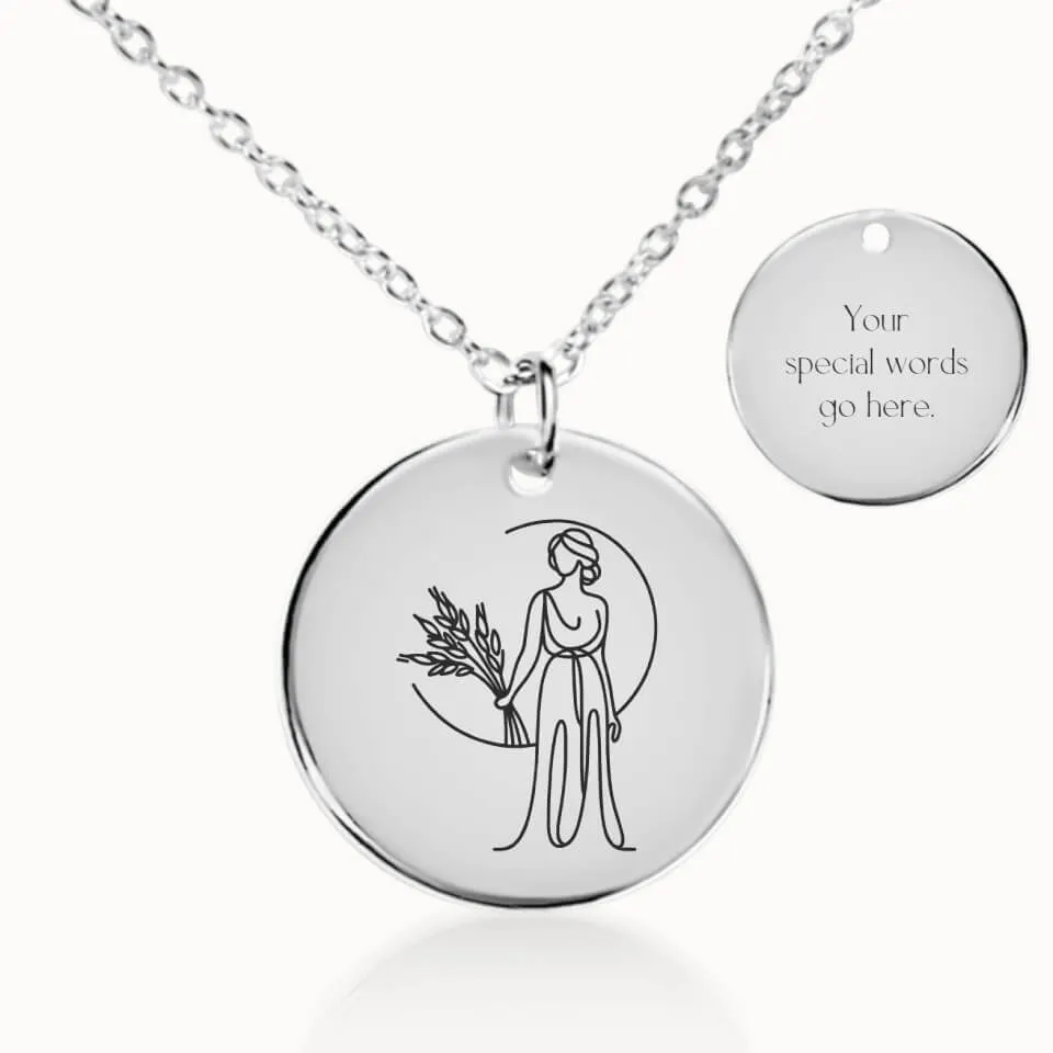 Zodiac Coin Pendant on Fine Chain
