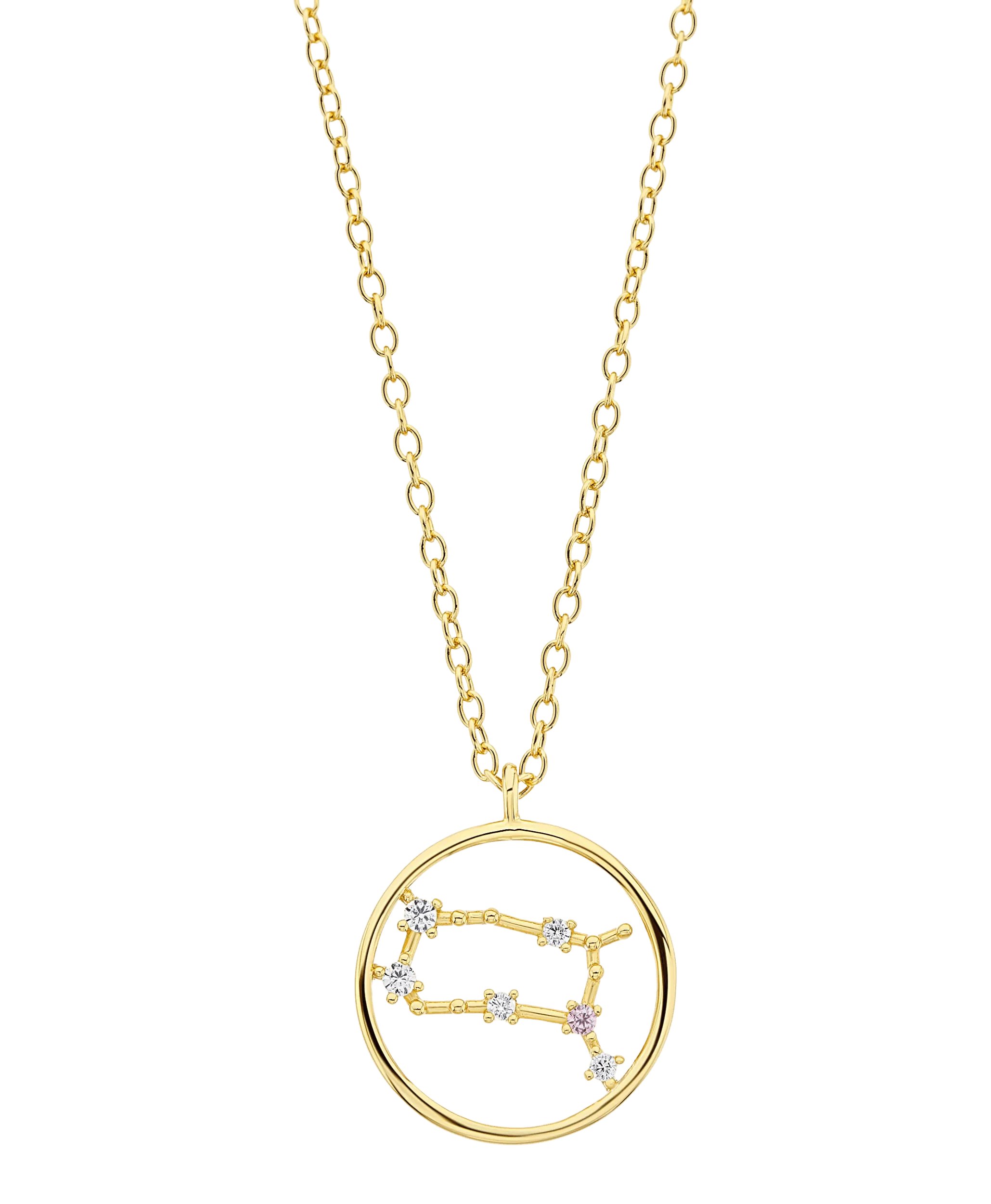 Zodiac Necklace Gemini 18ct Gold Plated